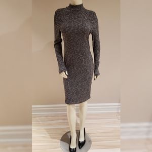 Grey sweater dress